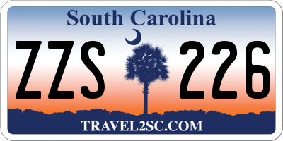 SC license plate ZZS226