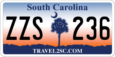 SC license plate ZZS236