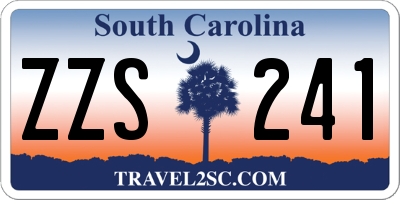 SC license plate ZZS241