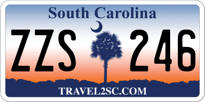 SC license plate ZZS246