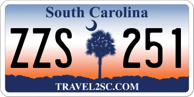 SC license plate ZZS251