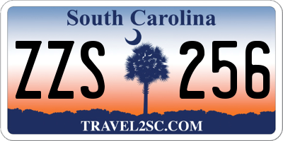 SC license plate ZZS256