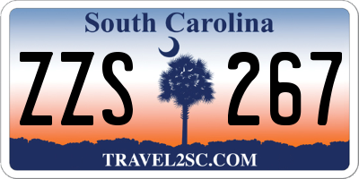 SC license plate ZZS267