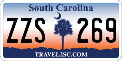 SC license plate ZZS269