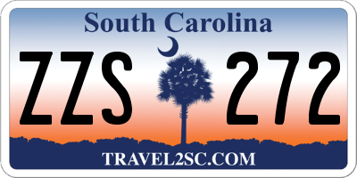 SC license plate ZZS272