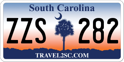 SC license plate ZZS282