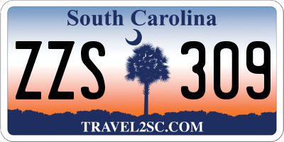 SC license plate ZZS309