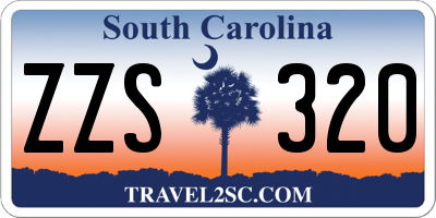 SC license plate ZZS320