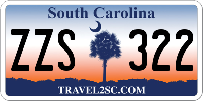 SC license plate ZZS322