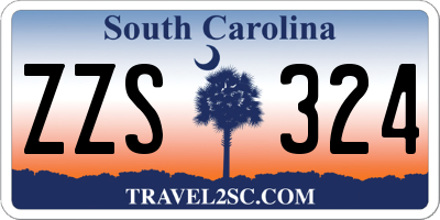 SC license plate ZZS324