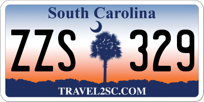 SC license plate ZZS329