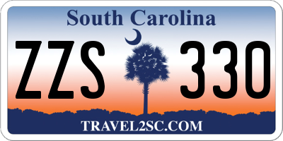 SC license plate ZZS330