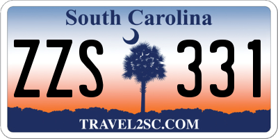 SC license plate ZZS331
