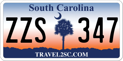 SC license plate ZZS347