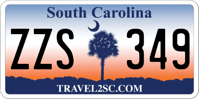 SC license plate ZZS349