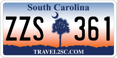 SC license plate ZZS361