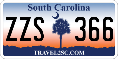 SC license plate ZZS366