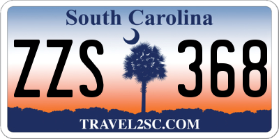 SC license plate ZZS368