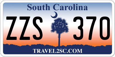 SC license plate ZZS370