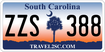 SC license plate ZZS388