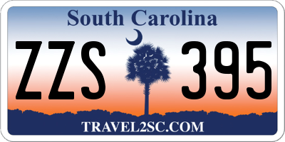 SC license plate ZZS395