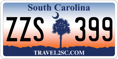 SC license plate ZZS399