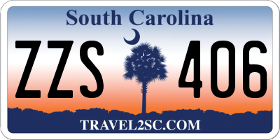 SC license plate ZZS406