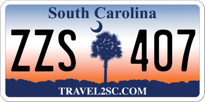 SC license plate ZZS407