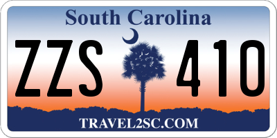 SC license plate ZZS410