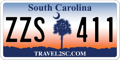 SC license plate ZZS411