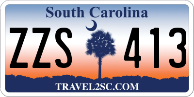 SC license plate ZZS413