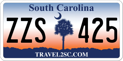 SC license plate ZZS425