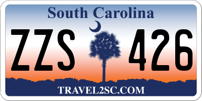 SC license plate ZZS426