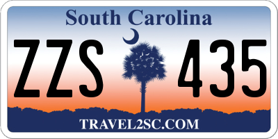 SC license plate ZZS435