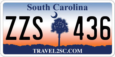 SC license plate ZZS436