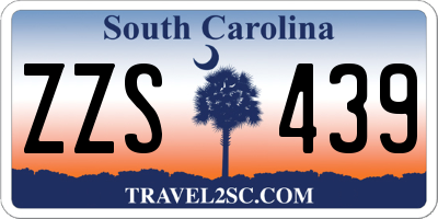 SC license plate ZZS439
