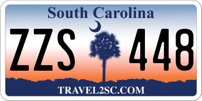 SC license plate ZZS448