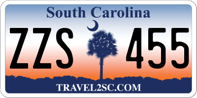 SC license plate ZZS455