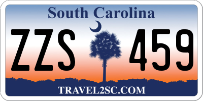SC license plate ZZS459