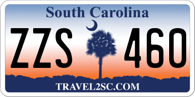 SC license plate ZZS460