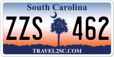 SC license plate ZZS462