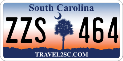 SC license plate ZZS464