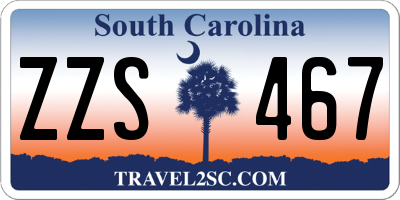 SC license plate ZZS467