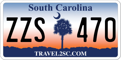 SC license plate ZZS470