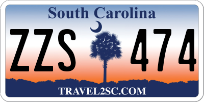 SC license plate ZZS474