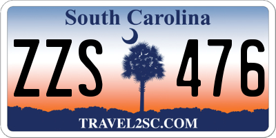 SC license plate ZZS476