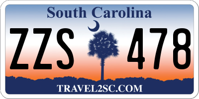 SC license plate ZZS478