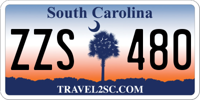 SC license plate ZZS480