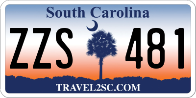 SC license plate ZZS481