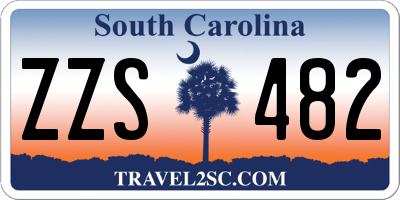 SC license plate ZZS482